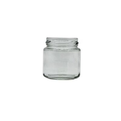 China 100ml Mini Jam Food Bird Jars Empty Clear Packaging Small Coconut Oil Bottle Blank Glass Jar For Honey for sale