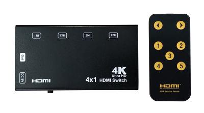 China 4K ultra HD  video quad splitter box (4x1 HDMI  3D frame video splitter/ video switcher) for sale