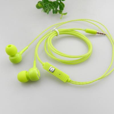 China interesting packaging colorful in-ear earphone cable handfree earphone mobile phone 3.5mm audio jack earphone for sale