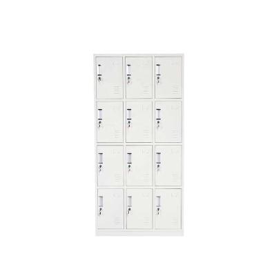 China RTD Gym Clothing Locker Rtd Cabinet 12 Doors Warehouse Clothing Metal Locker Stylish Steel Master Wardrobe Lock Stainless for sale