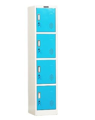 China Locke (Others) RTD Metal Adjustable School Storage Steel Tier 4 Single Doors Clothes Cabinet Workshop Storage Key Lock Steel Cabinet for sale