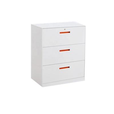 China Modern Customized Steel Vertical Furniture Drawer RTD Office Filing Cabinet 3 Drawer Metal Closet Side Cabinet for sale