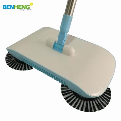 China Hand Held Floor Sweeper For Home Easy Cleaning Hand Held Powered Sweeper New No Electric Broom And Dustpan 2 In 1 Hand Push Floor Sweeper for sale