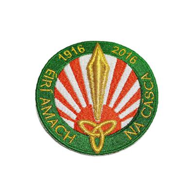 China Merrow Border Patch Embroidered Boy Scout Uniform Patch Iron On for sale