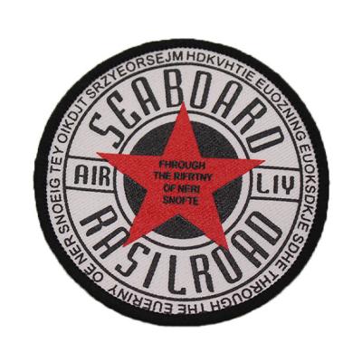 China Solid Color Screen Printed Patches , Custom Twill Patches For Clothing for sale