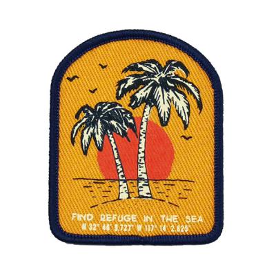 China Custom Screen Printed Patches / Sew On Hat Patches For Sportswear for sale