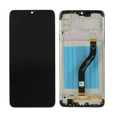 China For Original Samsung OEM LCD Screen Display and Digitizer Touch Screen Assembly with Frame (Without Logo) For Samsung Galaxy A21 A215 Black for sale