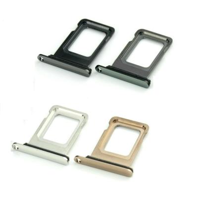 China Sim Tray Mobile Phone Parts For Iphone 11 pro 11 pro Max Single Sim Card Tray Holder Slot for sale