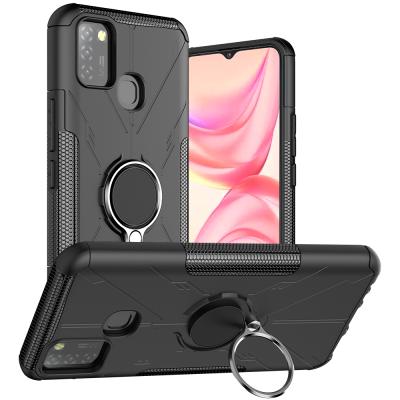 China Shockproof For Infinix Hot Case 10 Lite X657 Magnetic Car Holder Cover Turn Armor Phone Case ShockProof Case For Infinix Smart 5 for sale