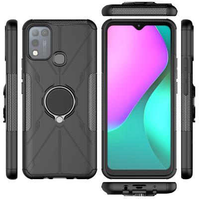 China Shockproof PC+TPU 2in1 Shockproof Case For Hot Game X688 Ring Stand Armor Case For Infinix Smart 5 (India) Infinix 10 MagneticBack Cover for sale