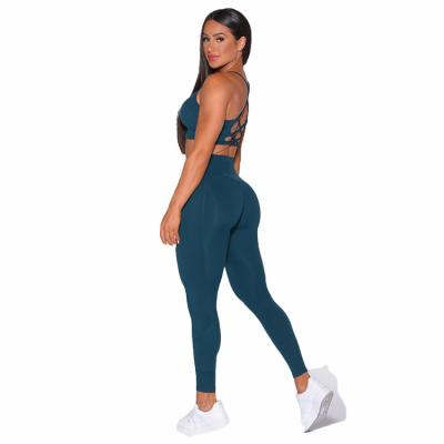 China Breathable Factory Recycled Fabric Uk Gym Yoga Suit Classic School Fitness Workout Women Sport Wear Clothing Set for sale