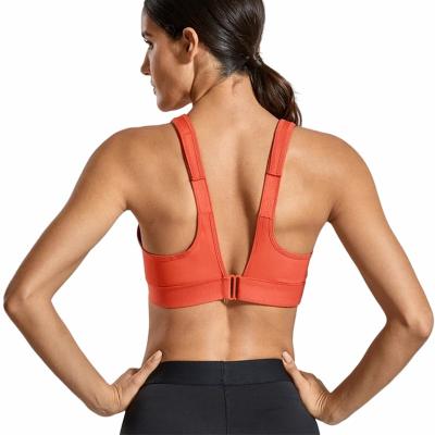 China Anti-Static Custom New Design Women Nylon Spandex Fitness Yoga Wear Gym Workout Adjustable Strap Nude Sports Bra for sale