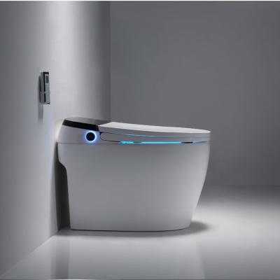 China Automatic Operation High Quality Instant Heat Bathroom Bidet Electronic Heating One Piece Ceramic Smart Toilet for sale