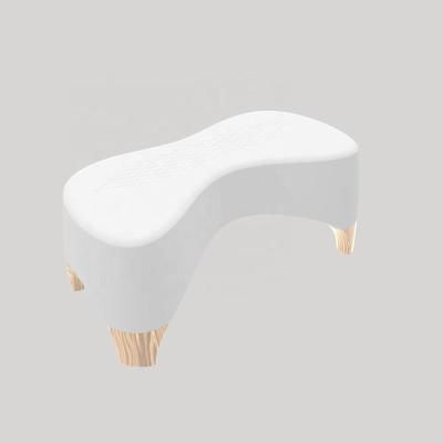 China High Quality Anti-shake Set Modern Bathroom Toilet Room Square Ottoman Squat Foot Step Folding Convenient Toilet Stool for sale