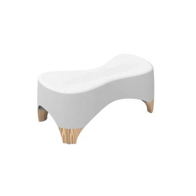 China Modern Factory Hot Sales Bathroom Plastic Chair Toilet Room Anti-Slip Ottoman Toilet Stool Manufacturer for sale