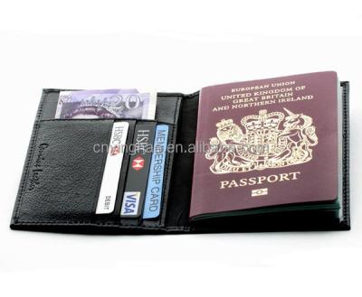 China Useful high quality passport and visa cover leather wallet, passport cover genuine leather wallet for sale