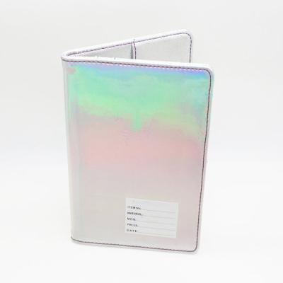 China Fashion Designer Holographic Vegan Leather Passport Case Holder for sale