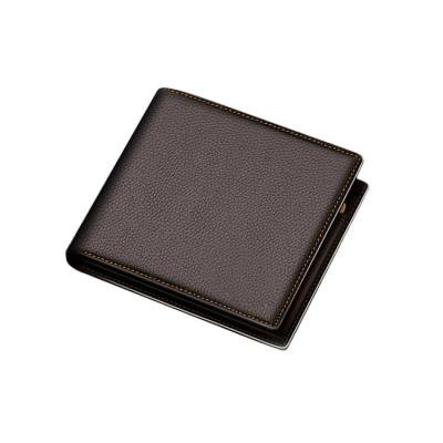 China Free Sample High Quality Rfid Blocking Genuine Leather Men Wallet With Card Holder for sale