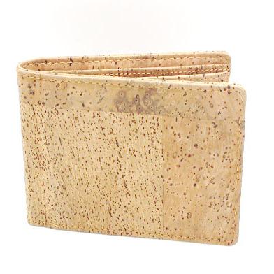 China Handmade Thin Natural Eco - Friendly Mens Cork Wallet Wallet Real Natural Looking for sale