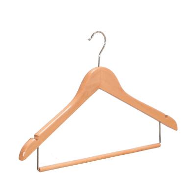 China Mid Century Modern Coat Hanger Factory Direct Supply Hanger for Shop Natural Wood Color Solid Wood Material for sale