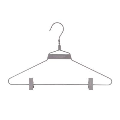 China DISPLAY Rated Supplier Butler Silver Supermarket Retail PVC Coated Metal Hanger for sale