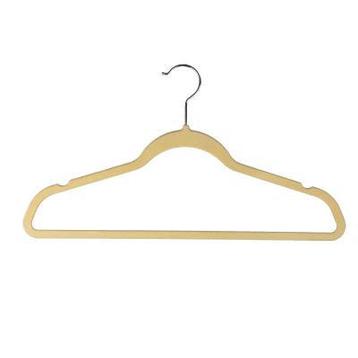 China DISPLAY space saving ivory velvet hangers custom 360 degree Chrome swivel hook logo velvet hangers for sale