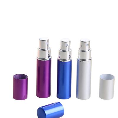 China Personal Care Luxury Aluminum Refillable Female Perfume Atomizer Hot Stamping Empty Spray Bottle for sale