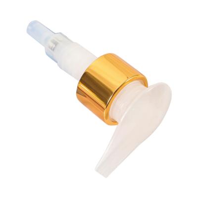 China 24/410 24/415 24/410 28/410 28/415 non refillable aluminum gold pp metal lotion pump for sale