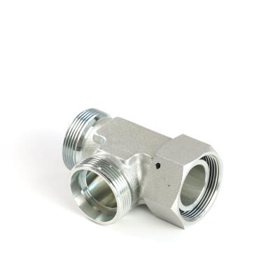 China Machinery Wholesale 304 Stainless Steel Tube Fitting Elbow Fittings 3 Way Branch Tee Unions Hydraulic Pipe Connector Tee Adapter Fittings for sale