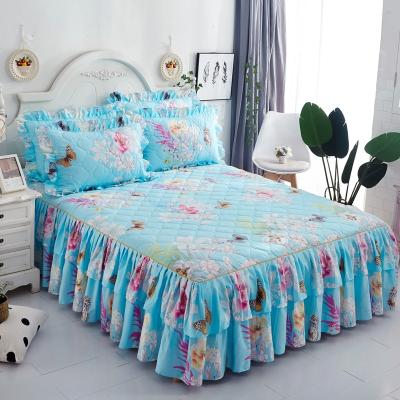 China Non slip China Supplier Bed Skirt Bed Skirts Quilt Bedspread for sale