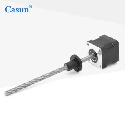 China 35x35x34mm Casun Motor 2 Phase 1.8 Degree NEMA 14 Captive Stepper Motor With CE 35SHD0103-130NT for sale