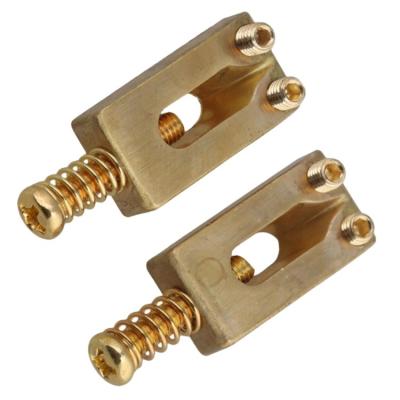 China Industrial Equipment High Precision quality Brass Compensated Saddles for Electric Guitar Bridge for sale