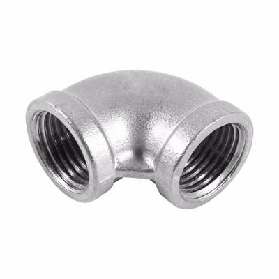 China General Industry Stainless Steel Custom Angled Female Threaded 90 Degree Pipe Fitting Elbow for sale