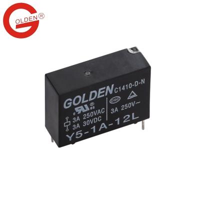 China GELDEN Y5 12V Relay Shield 4 Pins Power Sealed Small Size Relay With High Quality for sale