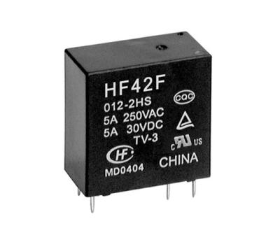 China Original Hongfa Sealed Relay HF42F 012 2HS DPDT 6pin 5amp 250VAC JZC-42F-012-2HS Mini DC Power Relay for sale