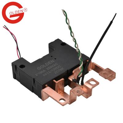 China ZC76K 24v UC2 100A 120A RoHS Compliant Gold Sealed Magnetic Latching Relay For Electrical Meter for sale