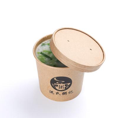 China Biodegradable Luxurious Soup Cup Sealed Against Leaks Oil Proof Waterproof Disposable Paper Salad Bowl for sale