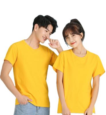 China Anti-wrinkle 2021 Summer Cotton Round Neck Short Sleeve Custom LOGO Shirt Blank Oversized Tshirt Women for sale