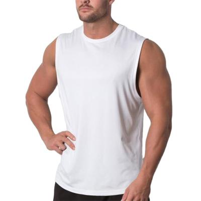 China QUICK DRY Vest Mens Plain Gym Fitness Shirt Bodybuilding Exercise Wear Sleeveless Tank Top for sale