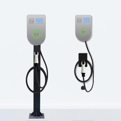 China AC Home Charging Customize Wall Mounted EV Charging Pile 32A Level2 Fast Charging Pile Swiping Card APP Control AC Fast EV Charger for sale