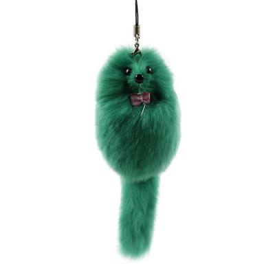 China Random Cute Little Fox Plush Fox Fur Ball Plush Toy Fashion Car Key Chain Key Chain Pendant For Bag for sale