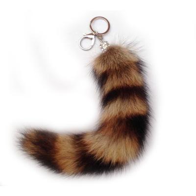 China High Quality Real Furs Thick And Fluffy Fur /Fluffy Fox Tail Ball For Bag Key Chain Charm for sale