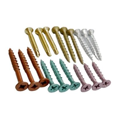 China Carbon Steel Flat Cross Recessed Countersunk Head Chipboard Screws Wood Screw for sale