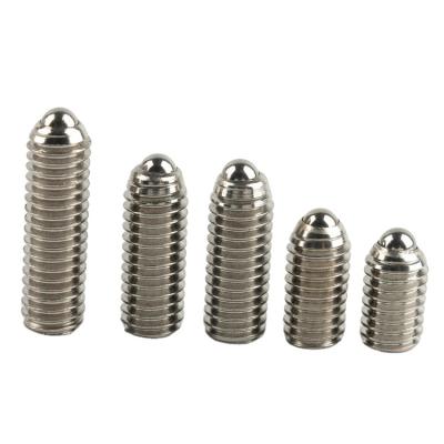 China Round High Quality Stainless Steel Ball Plunger Slotted Ballpoint Pen Set Screws for sale