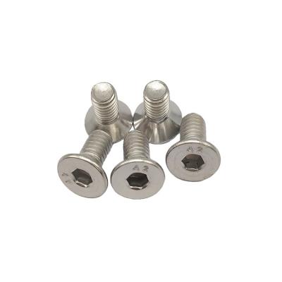 China Hot Sale DIN 7991 304 Stainless Steel Flat Head Flat Inside Hexagon Socket Head Screw for sale