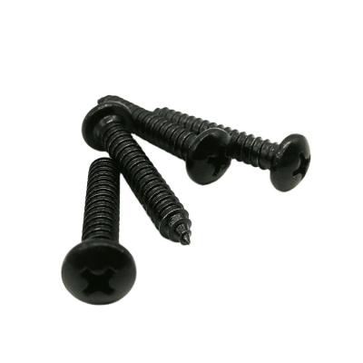 China Black Pan Head Self Tapping Screws Half Head Computer Speaker Screws Miniature PA Cross Screws for sale