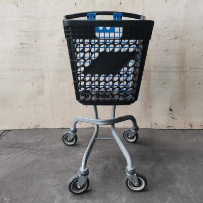 China New Design New Design PP Plastic Shopping Trolley Easy-carrying Half Trolley For Chain Grocery Store for sale