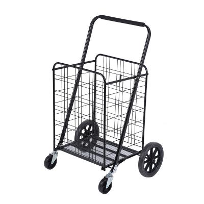 China Custom Logo Folding Shopping Cart Portable Shopping Cart Folding Trolley for sale