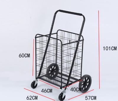 China Metal Wire Folding Shopping Trolley Folding Trolley With Telescopic Handle for sale