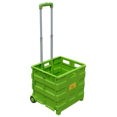 China Folding Shopping Trolley Collapsible Pet Trolley Aluminum Alloy Carts Folding Portable Rolling Crate for sale